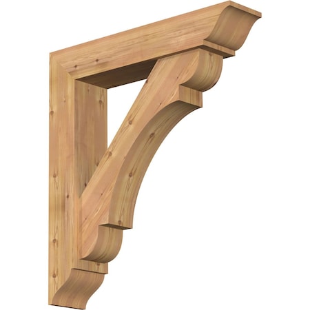 Olympic Traditional Smooth Bracket W/ Offset Brace, Western Red Cedar, 7 1/2W X 36D X 40H